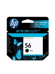 HP 56 Black Original Ink Cartridge (C6656AA)