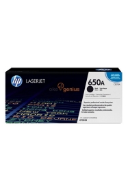HP 650A Black Original LaserJet Toner Cartridge (CE270A)