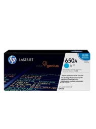 HP 650A Cyan Original LaserJet Toner Cartridge (CE271A)
