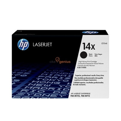 HP Original High Yield Toner Cartridge LaserJet 14X - CF214X - Hitam
