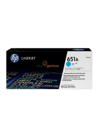 HP Original Toner Cartridge LaserJet 651A - CE341A - Cyan