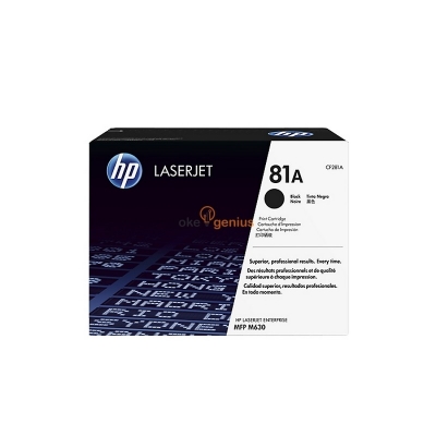 HP Original Toner Cartridge LaserJet 81A - CF281A - Hitam