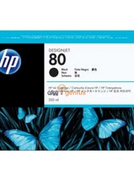 HP 80 BLACK INK CARTRIDGE, 350ML, WW [C4871A]