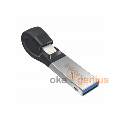 iXpand flash drive, SDIX30N 128GB, Grey, iOS, USB 3.0, 2Y