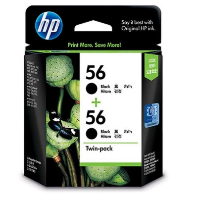 56 Black Twin Pack Ink Cartridge - CC620AA