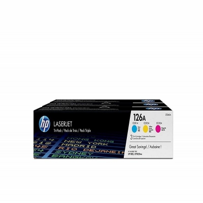 126A CYM Tri-Pack LJ Toner Cartridge - CF341A