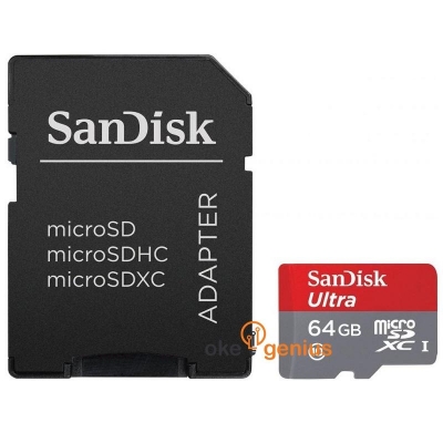Micro SDHC 64GB Class 10 UHS-I (adapter)