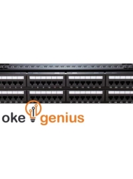 PATCH PANEL CAT6 UTP KEYSTONE 24 PORT FULLY LOADED (NETWORKING PATCH PANEL)