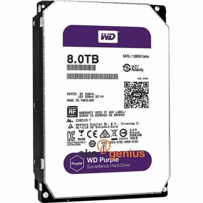 Purple Surveillance 8TB CCTV Hard Drive [WD80PURX]