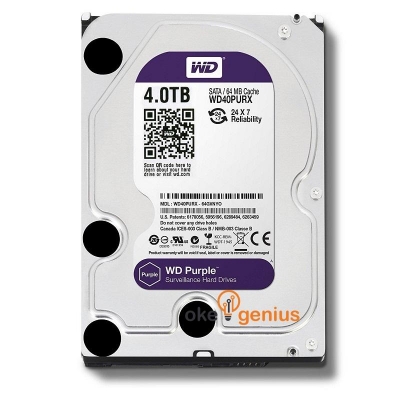 WD HDD 4TB WD PURPLE WD40PURX